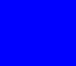 Écran de la PC Engine : fond bleu