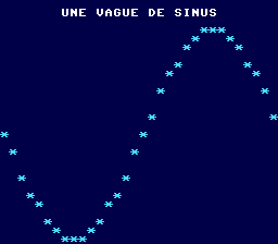 PC Engine : une vague d'amplitude 12 qui occupe tout l'écran sous le titre
